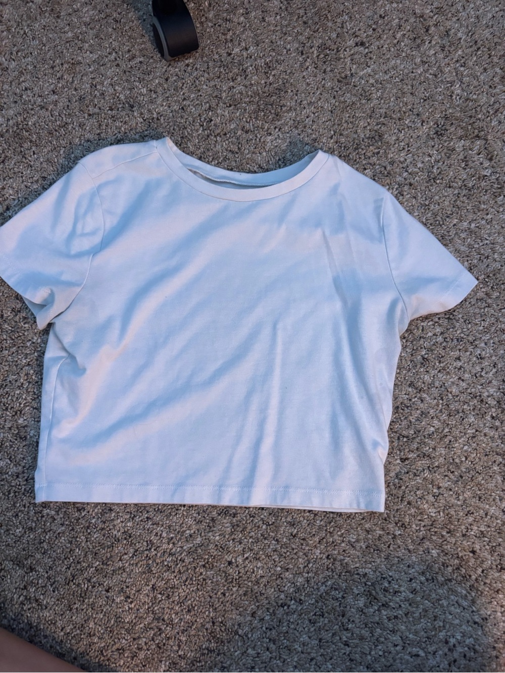 Target White Short-Sleeve Crop Tee